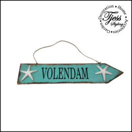 Wegwijbord-Volendam-Turquoise