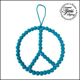 Hanger-Kralen-Peace-Turquoise